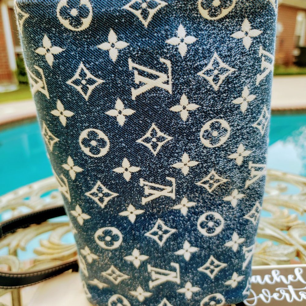 ❌❌ SOLD ❌❌ Monogram Jacquard Denim 25 Speedy Bandouliere Navy Blue - **RARE** - Picture 11 of 16